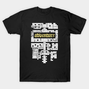 DnD Adventure Dungeon Map Grid T-Shirt